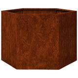 Vidaxx jardinière rouillé 60x60x45 cm acier corten