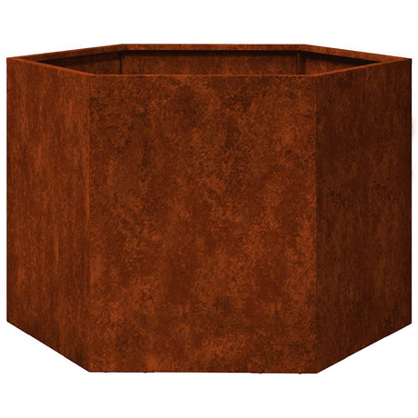 Vidaxx jardinière rouillé 60x60x45 cm acier corten