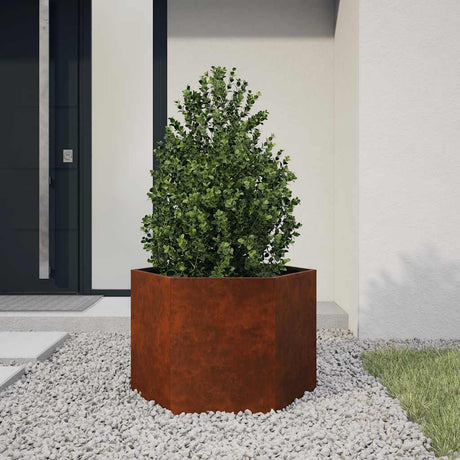 Vidaxx jardinière rouillé 60x60x45 cm acier corten