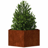 Vidaxx jardinière rouillé 90x90x45 cm acier corten