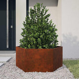 Vidaxx jardinière rouillé 90x90x45 cm acier corten