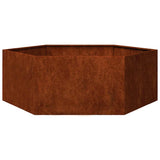 Vidaxx jardinière rouillé 138x120x45 cm acier corten