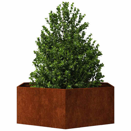 Vidaxx jardinière rouillé 138x120x45 cm acier corten