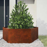 Vidaxx jardinière rouillé 138x120x45 cm acier corten