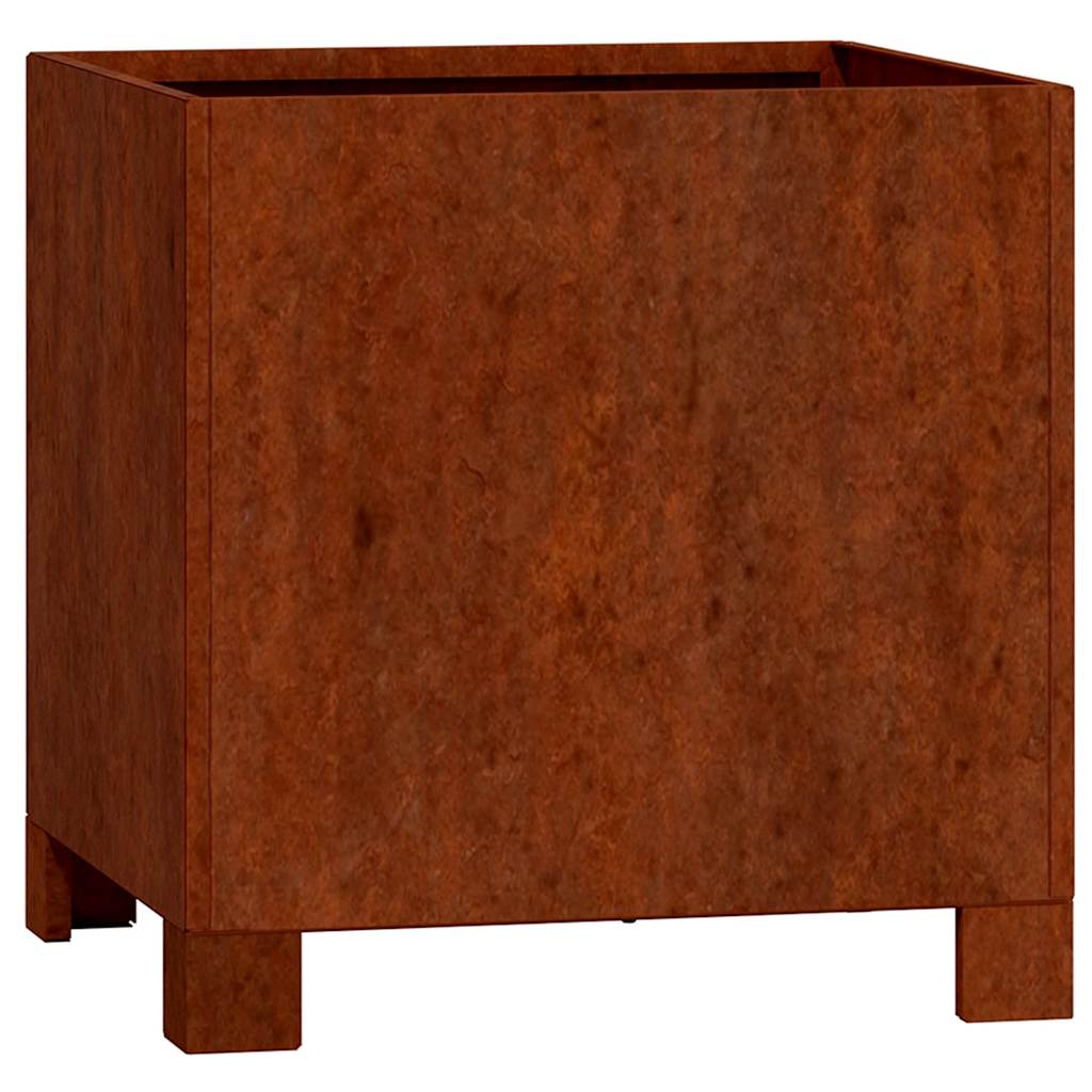 Vidaxx jardinière avec pieds rouillé 32x30x33 cm acier corten