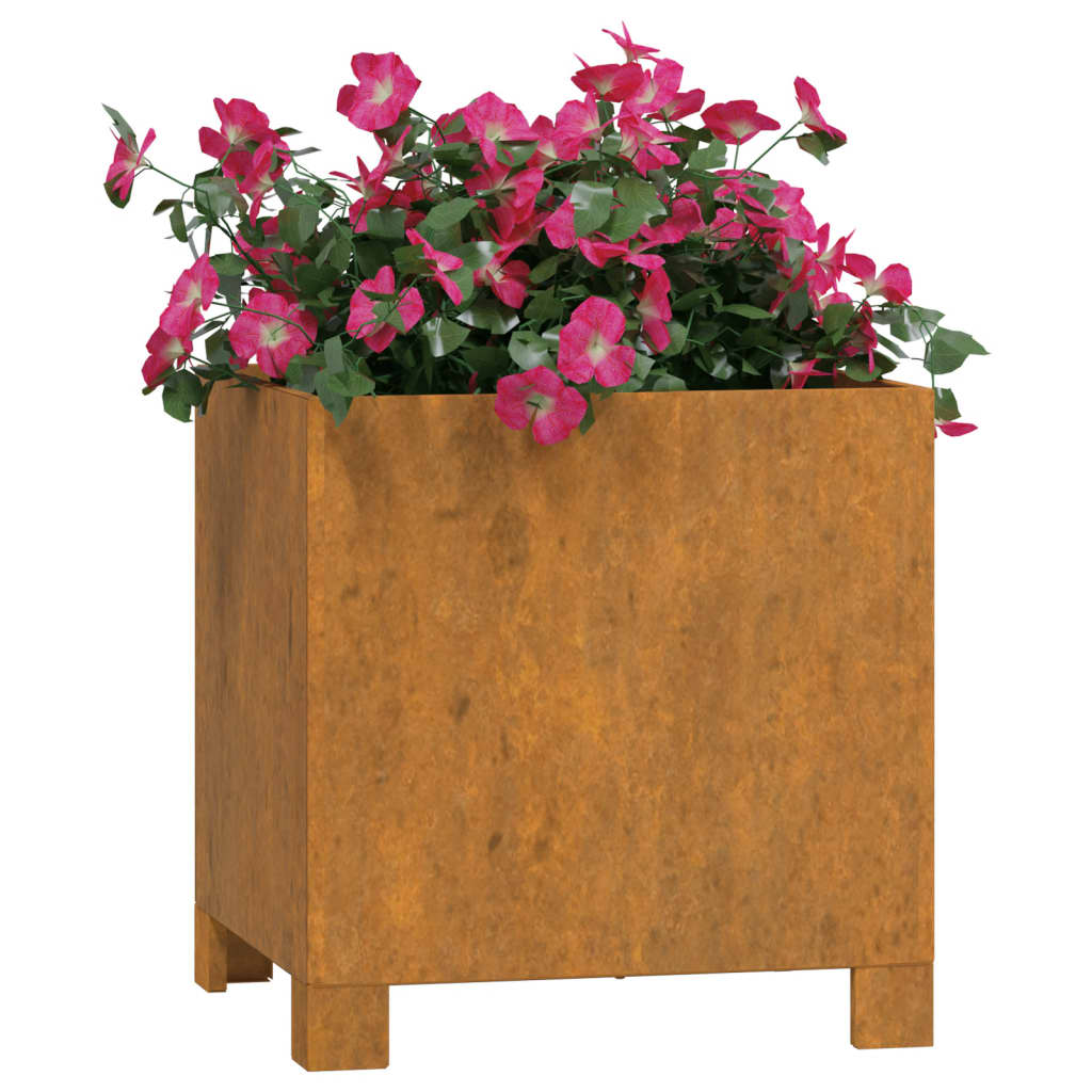 Vidaxl Plannet med ben Rusty 32x30x33 cm Cortenstaal