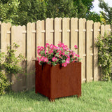 Vidaxx jardinière avec pieds rouillé 32x30x33 cm acier corten