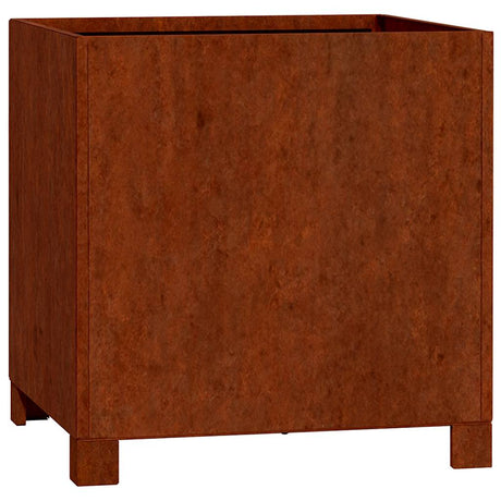 Vidaxx jardinière avec pieds rouillé 42x40x43 cm acier corten