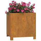 VIDAXL -Pflanzer mit Beinen 2 St Rosty 42x40x43 cm Corten Stahl