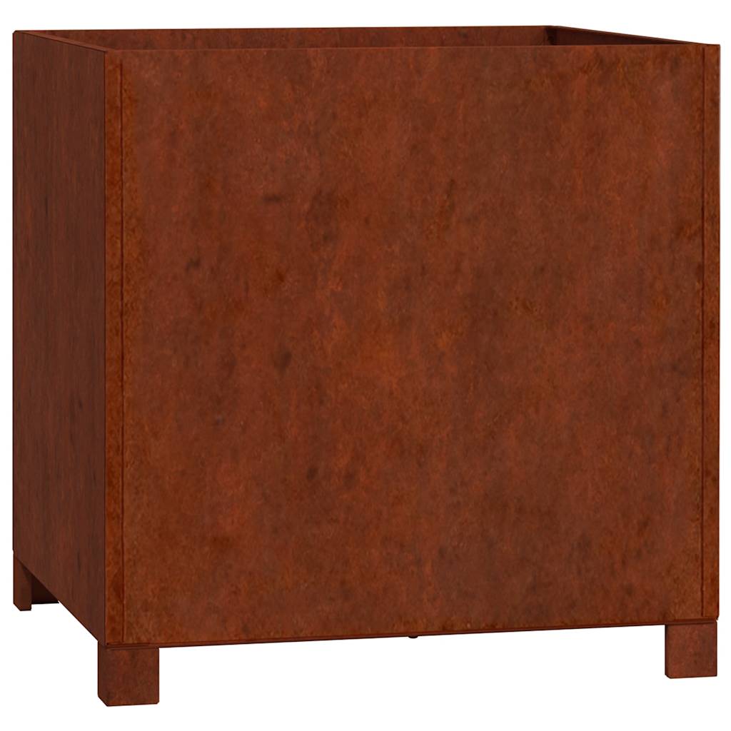 Vidaxx jardinière avec pieds rouillé 49x47x50 cm acier corten