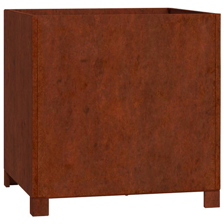 Vidaxx jardinière avec pieds rouillé 49x47x50 cm acier corten