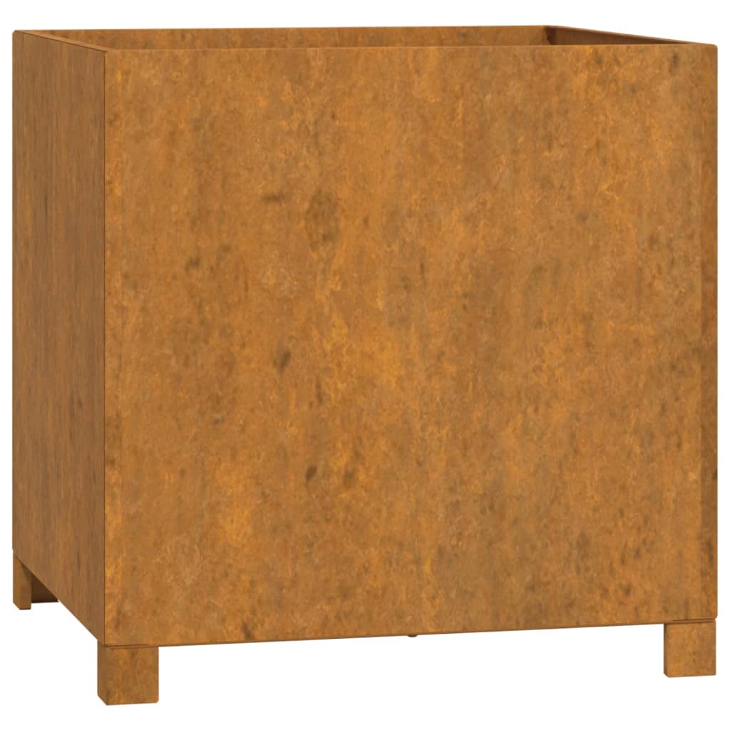 Plantilla Vidaxl con piernas Rusty 49x47x50 cm Cortenstaal