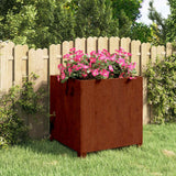 Vidaxx jardinière avec pieds rouillé 49x47x50 cm acier corten