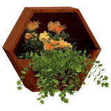 Vidaxx jardinières murales 2 pcs 30x10x25 cm acier corten rouillé