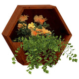 Vidaxx jardinières murales 2 pcs 46x10x40 cm acier corten rouillé
