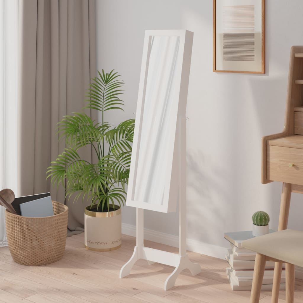 Vidaxx miroir autoportant 34x37x146 cm blanc