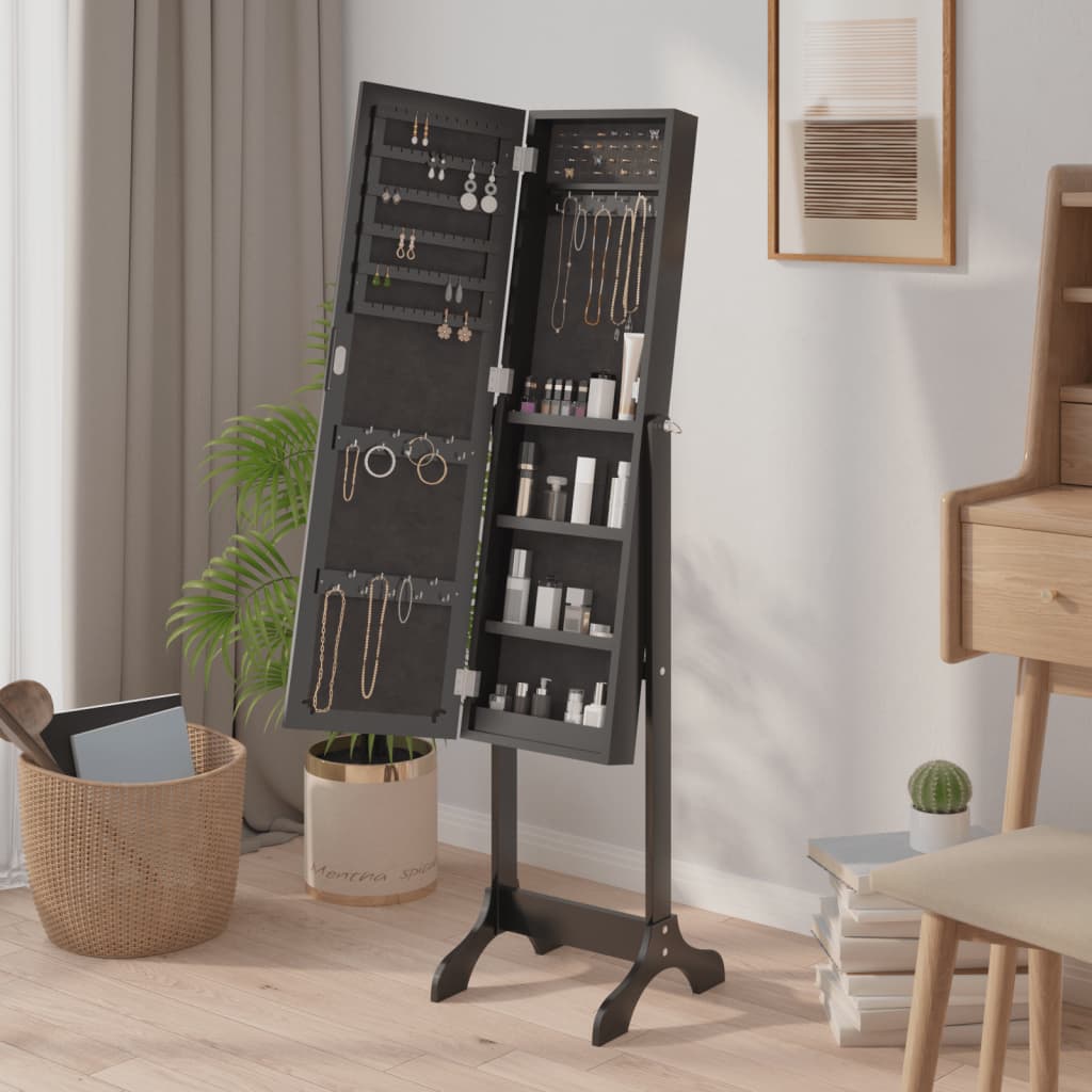 Vidaxx miroir autoportant 34x37x146 cm noir