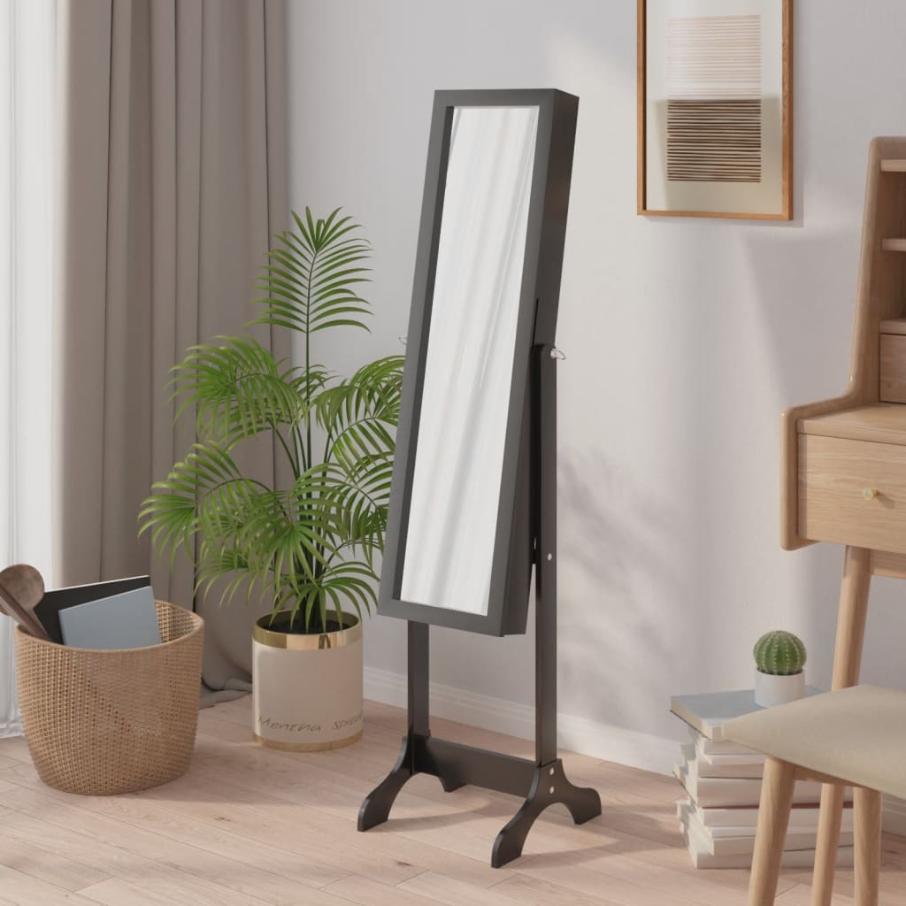 Vidaxx miroir autoportant 34x37x146 cm noir