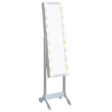 Vidaxx miroir autoportant avec LED 34x37x146 cm blanc