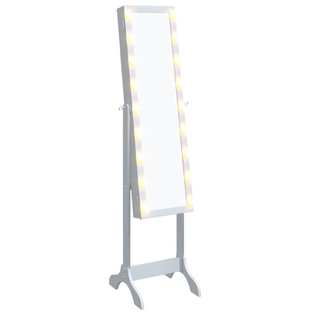 Vidaxx miroir autoportant avec LED 34x37x146 cm blanc