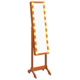 Miroir sur pied Vidaxx avec LED 34x37x146 cm