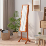 Miroir sur pied Vidaxx avec LED 34x37x146 cm