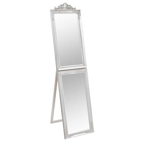 Vidaxx miroir autoportant 45x180 cm blanc argent