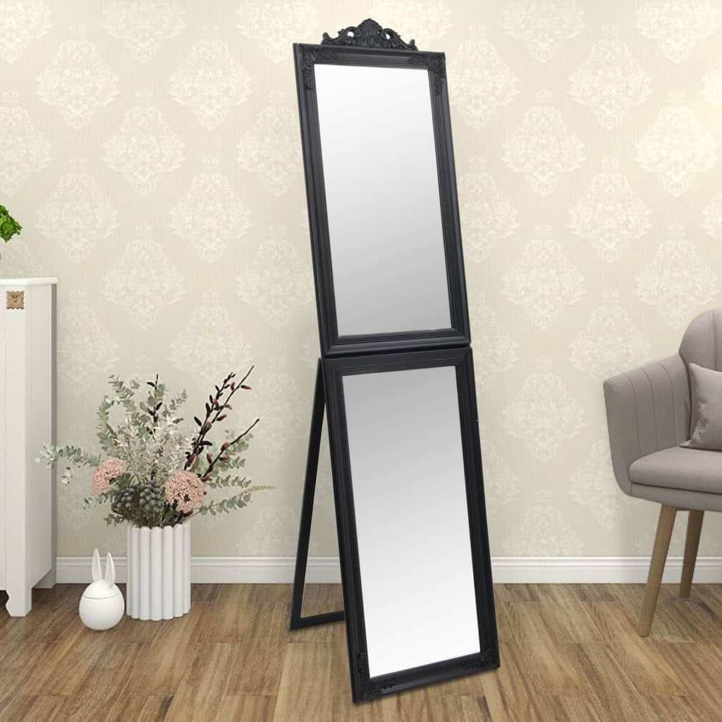 Vidaxx miroir autoportant 50x200 cm noir