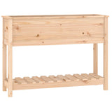 Vidaxx jardinière avec étagère 111,5x34,5x81 cm bois de pin massif