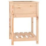 Vidaxx jardinière avec étagère 54x54x81 cm bois de pin massif
