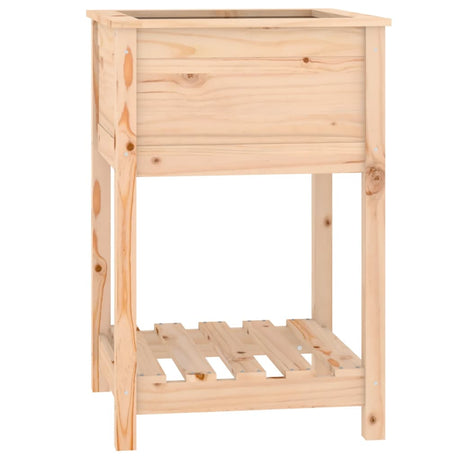 Vidaxx jardinière avec étagère 54x54x81 cm bois de pin massif