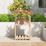 Vidaxx jardinière avec étagère 54x54x81 cm bois de pin massif