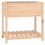 Vidaxx jardinière avec étagère 82,5x54x81 cm bois de pin massif