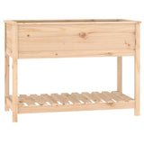 Vidaxx jardinière avec étagère 111,5x54x81 cm bois de pin massif