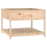 Vidaxx jardinière avec étagère 111,5x111,5x81 cm bois de pin massif