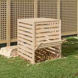 Vidaxx bac à compost 82,5x82,5x99,5 cm bois de pin massif