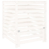 Vidaxl Compost Bin 82.5x82.5x99.5 cm Pine bianco solido bianco