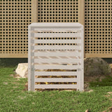 Vidaxx bac à compost 82,5x82,5x99,5 cm bois de pin massif blanc