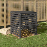 BIDAXL COMPOST BIN 82,5x82,5x99,5 cm fast tallgrå