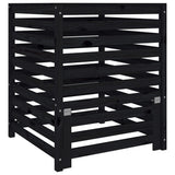 Vidaxx bac à compost 82,5x82,5x99,5 cm bois de pin massif noir