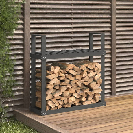 Vidaxx support à bois de cheminée 110x35x108,5 cm bois de pin massif gris