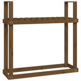 Vidaxx support à bois de cheminée 110x35x108,5 cm bois de pin massif marron miel