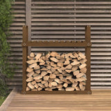 Vidaxx support à bois de cheminée 110x35x108,5 cm bois de pin massif marron miel
