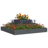 Vidaxx jardinière 80x80x27 cm bois de pin massif gris