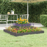 Vidaxx jardinière 80x80x27 cm bois de pin massif gris
