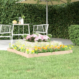 VidaXL Jardinière 110x110x27 cm bois de pin massif