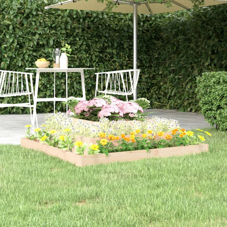 VidaXL Jardinière 110x110x27 cm bois de pin massif