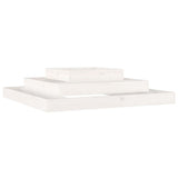 Vidaxx jardinière 110x110x27 cm bois de pin massif blanc
