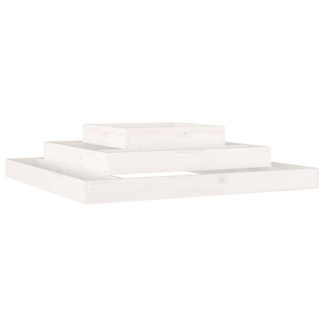 Vidaxx jardinière 110x110x27 cm bois de pin massif blanc