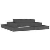 Vidaxx jardinière 110x110x27 cm bois de pin massif gris